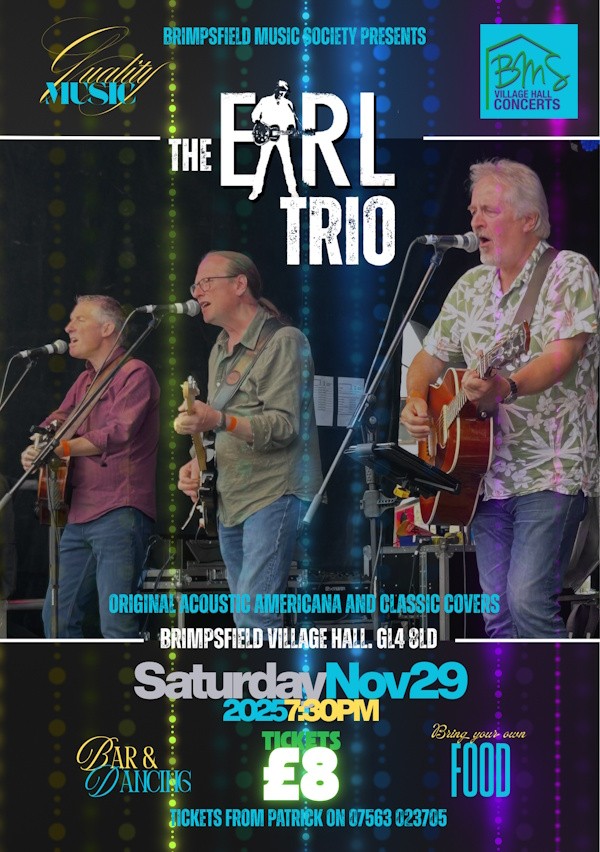BMS Village Hall Concert - The Earl Trio